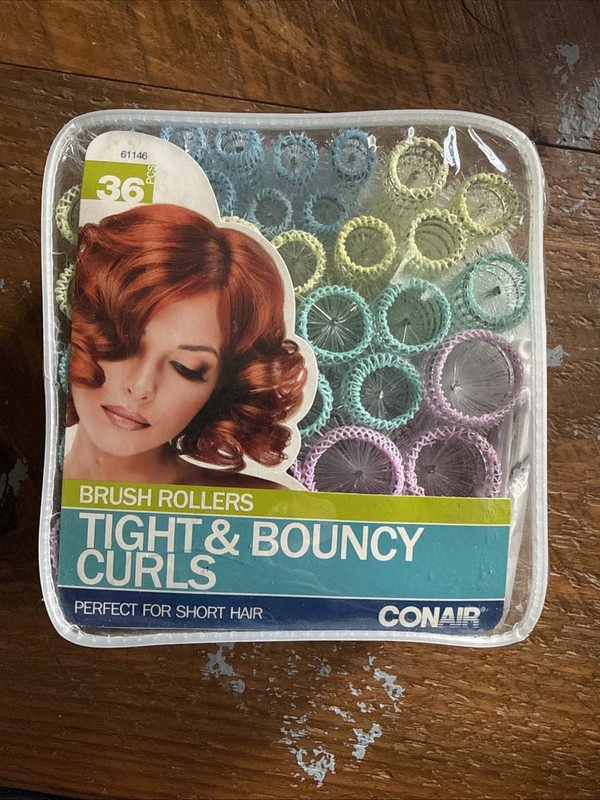 Conair 36 Brush Rollers for Tight and Bouncy Curls Short Hair Care and Styling