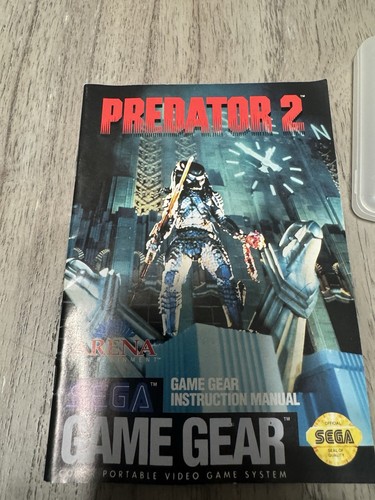 Predator 2 Sega Game Gear Cartridge With Manual - Picture 2 of 3