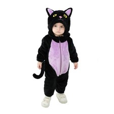 Eadrioss Black Cat Costume for Toddler Baby Girl 18-24 Months, Purple