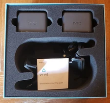 Two HTC Vive 1.0 VR Base Stations w/ Power Adapters & Accessories! 2PR8100