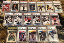 PSA--NHL HOCKEY lot of 18--GRETZKY--FEDOROV--SAKIC--(6) PSA 10's---SEE PICTURES.