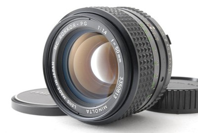 [Near MINT] Minolta MC Rokkor PG 50mm f1.4 MF Standard Prime Lens JAPAN #1209
