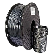Silk Black PLA Filament 1.75mm 1KG for Shiny Metallic 3D Printing