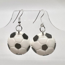 Soccer Ball Earrings Sports Jewelry Soccer Mom Game Day High School Accessory