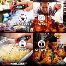 Meat Thermometer Digital - Instant Read Food Thermometer for Cooking Grilling Ai