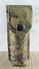 Camo Sheath Holder Flashlight Box Knife Utility Belt 2" x 5.25" x 0.75"