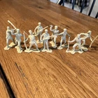 Marx Original 1965 Vintage 54mm Frontiersman Daniel Boone Davy Crocket Lot Of 9