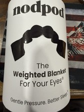 Nodpod Mask Weighted Sleep Blanket For Eyes, Onyx Black Scent Free AMAZON RETURN