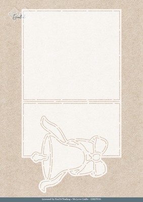 Find It Trading Card Deco Essentials Schablone - Weihnachtsglocke A4, leuchtende Weihnachten