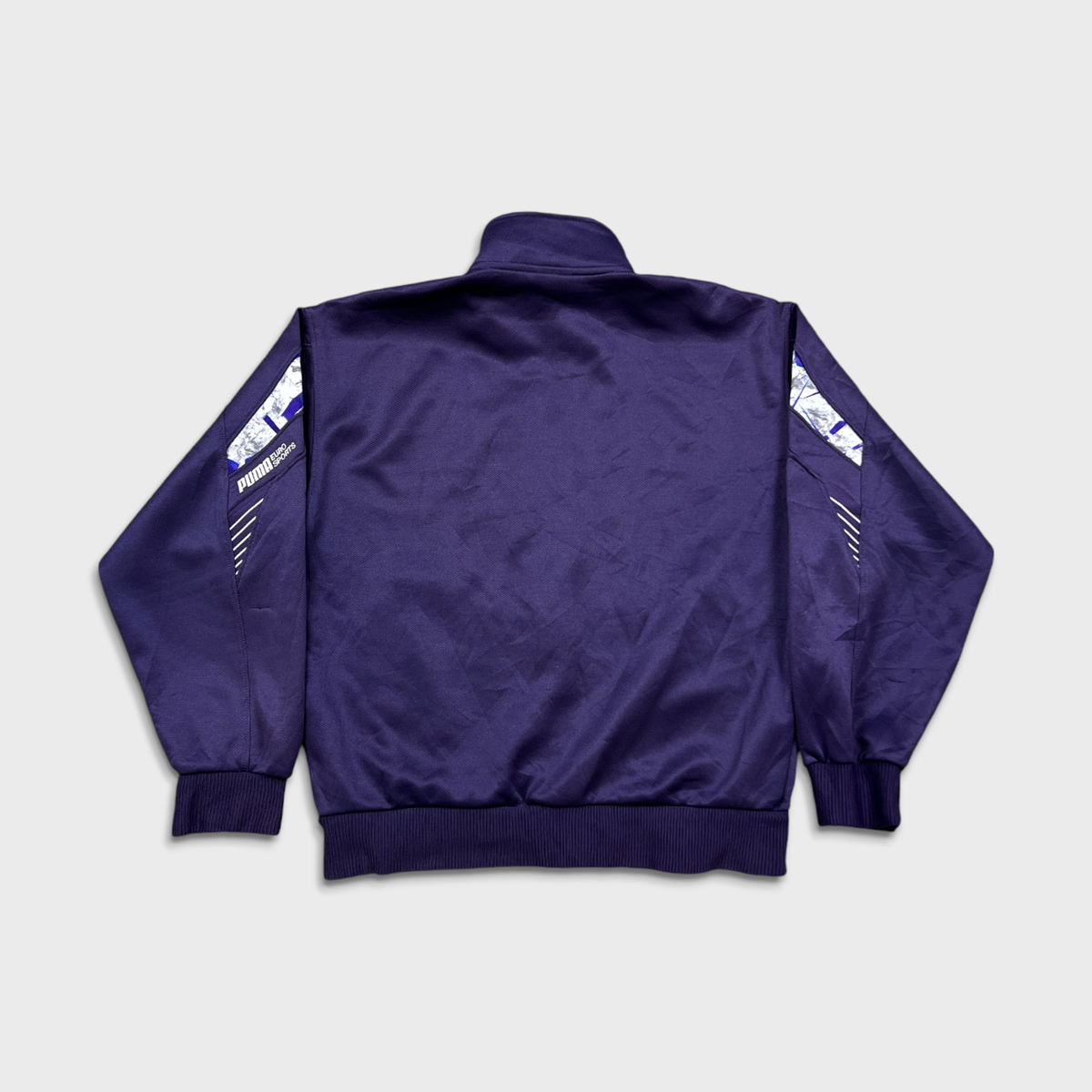 Vintage Puma Track Jacket Mens Small Purple Hit Union Full Zip 90s