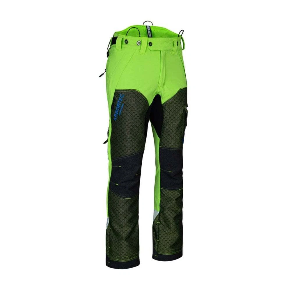 Arbortec Breatheflex Pro Deep Forest Chainsaw Trousers Type C Lime
