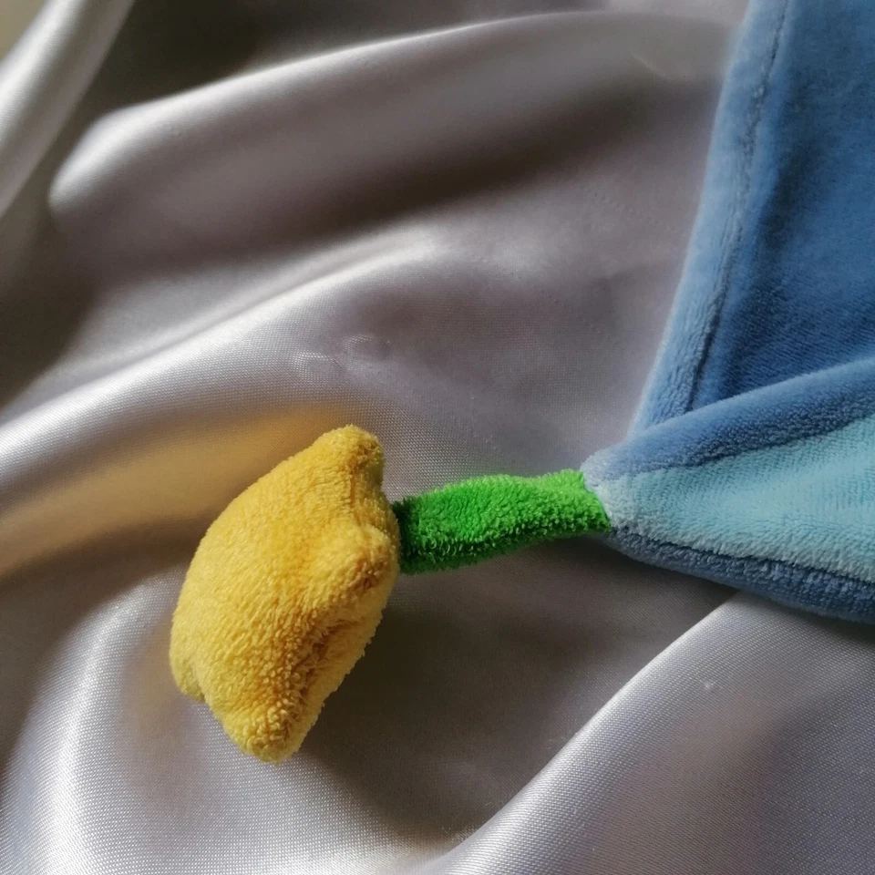 Doudou lutin, clown, bleu, vert, anneau de dentition, Mots d'enfants - Photo 4/4