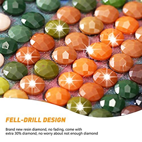 5D Colorful Diamond Painting Kits for Adults, DIY Full Round Drill Large - Bild 3 von 8