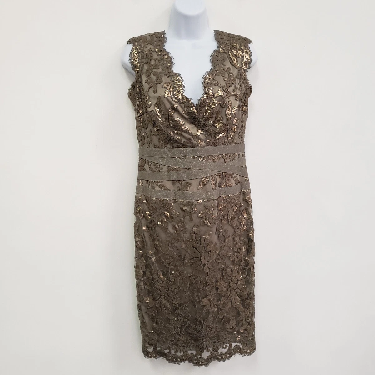 Tadashi shoji embroidered lace dress cheap