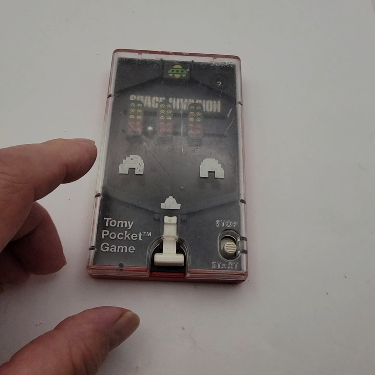 Vintage Tomy Handheld Pocket Game Space Invasion #7029. Made in