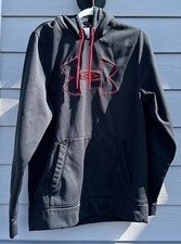 UNDER ARMOUR STORM UNISEX BLACK HOODIE LONG SLEEVES SHIRT SIZE MEDIUM