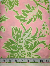 Charm Pink/Green Damask 1yd Amy Butler Free Spirit Cotton Sew Quilt Fabric