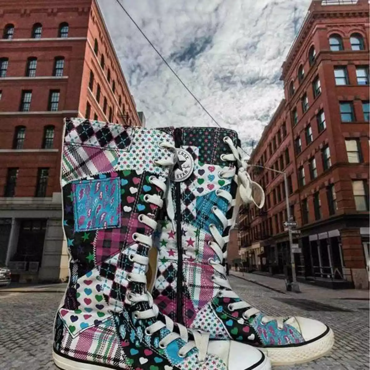 Converse lace up boots sales