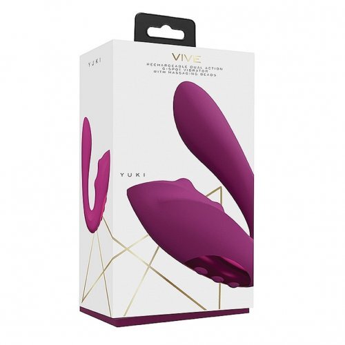 Vive Yuki Beaded Clit and Dual G-spot Vibrator - Pink | eBay Vive Yuki Beaded Clit and Dual G-spot Vibrator - Pink | eBay