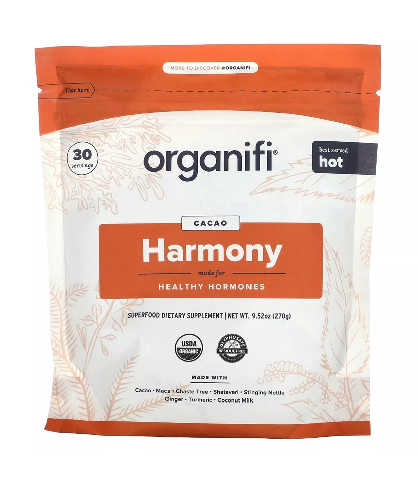 ORGANIFI Harmony, Cacao, 9.52 oz (270 g) EXP 07-25
