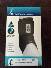 Med Spec Medium Size EVO Ankle Stabilizer - Black New