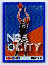 Kevin Knox NBA City Blue  2019-20 Hoops Premium Stock #12 Knicks MINT