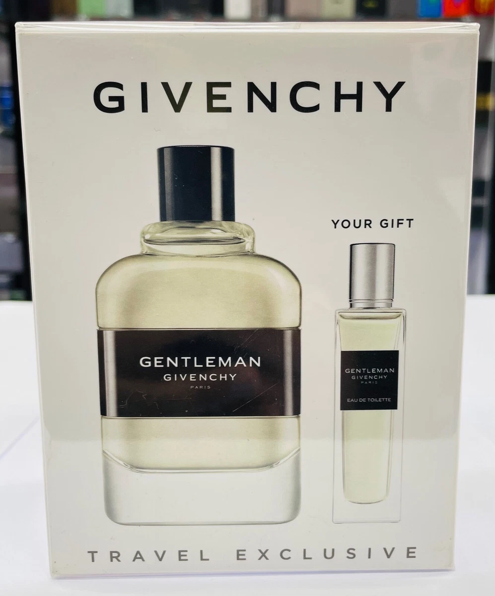 Gentleman Givenchy Paris perfume EDT 3.3oz +Travel spray .5oz/15ml