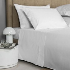 FRETTE LUXURY PERCALE QUEEN 4 PC SHEET SET WHITE NEW WITH TAGS