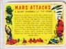 Mars Attacks #55 CHECKLIST -MARKED 1962 VINTAGE ORIGINAL / C