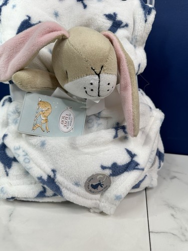 Guess How Much I Love You Plush Blue Blanket Matching Comforter From Birth blue - Picture 2 of 5