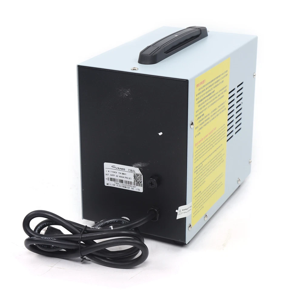 Soldadora de punto de pulso portátil máquina de soldadura para paquete de baterías SUNKKO 737G 50A-900A Foto 3 de 4