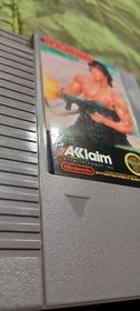 Rambo ORIGINAL 1988 NINTENDO NES GAME TESTED + WORKING & AUTHENTIC! DUST COVER🔥