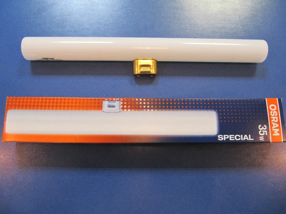 SELTENE  OSRAM  RADIUM SPECIAL LINESTRA 35W mit Metallsockel S14d opal weiß 1613 - Bild 3 von 4