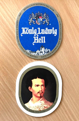 Bierdeckel , Schloßbrauerei KALTENBERG , KÖNIG LUDWIG II. KLH /Oberbayern#275#