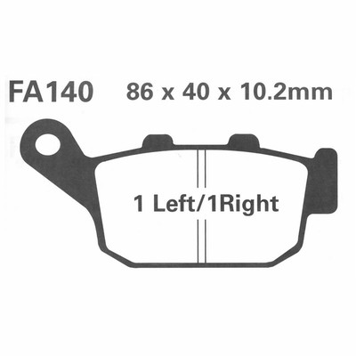 Bremsbeläge Vorn Passend Für Honda FES 250 Foresight Bj. 1998