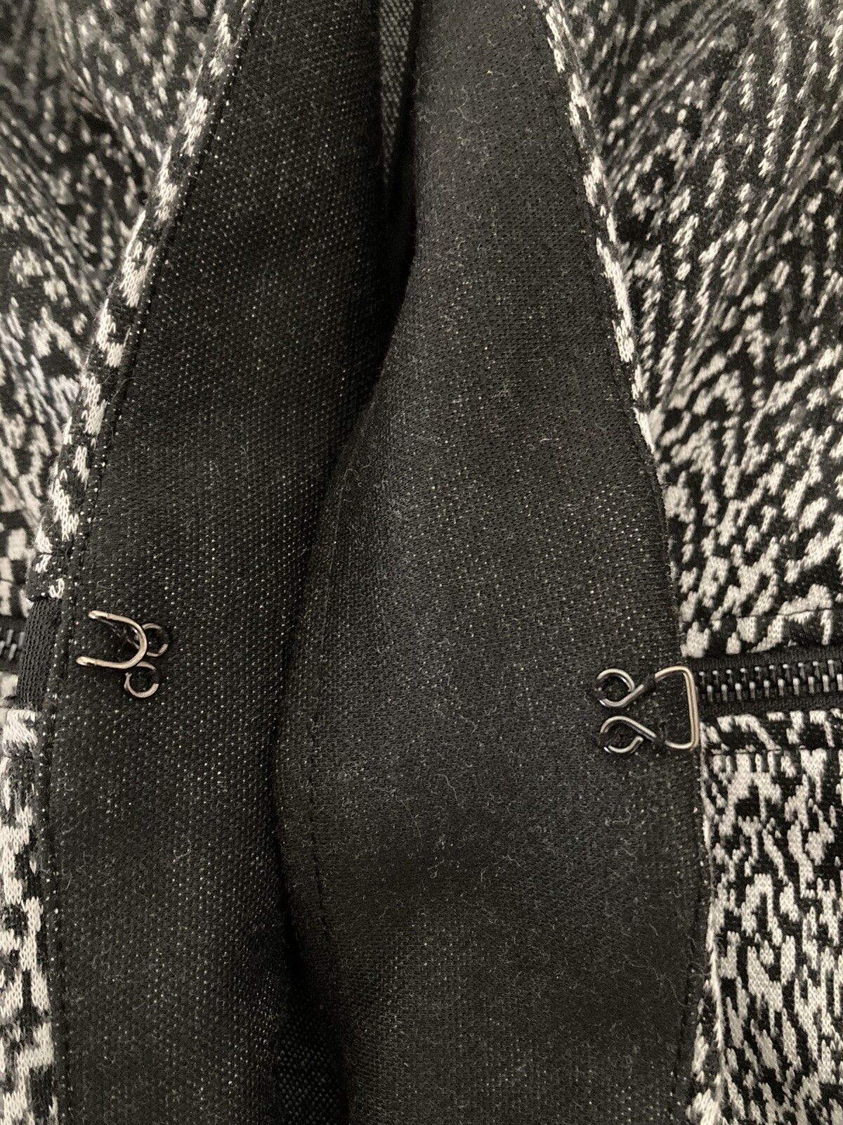 Grace Elements Blazer Jacket Black Gray Spandex O… - image 9