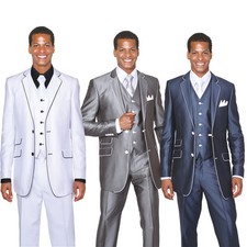 Men's suit,Jacket, Vest, Pants, Slim Fit Flat-front pants,Center Vent 5702v1