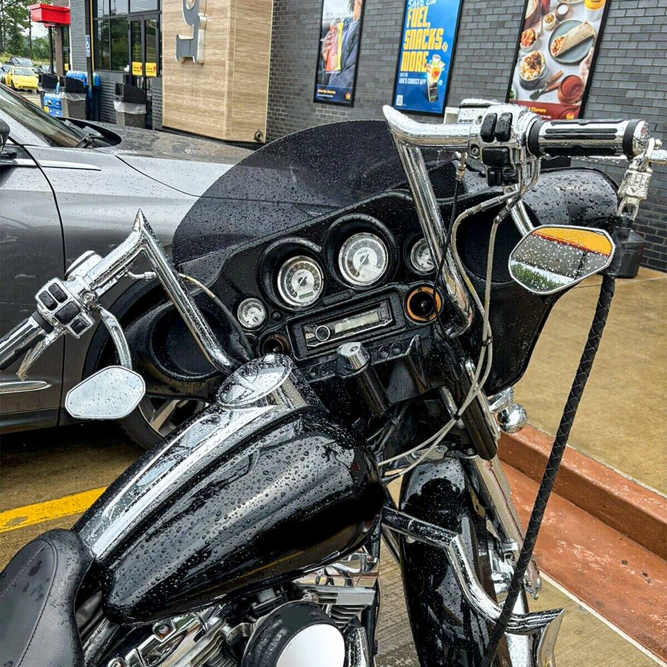 Manillar de barra Meathook Ape de 10" 12" 14" para Harley 1986-2023 Street Electra Glide Foto 3 de 4