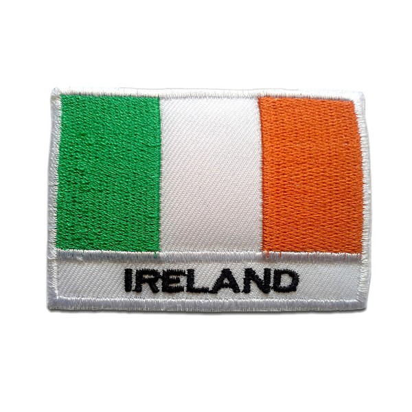 AufnäHer / BüGelbild - Irland Flagge Fahne - Weiß - 5,3 X 7,6 Cm-image