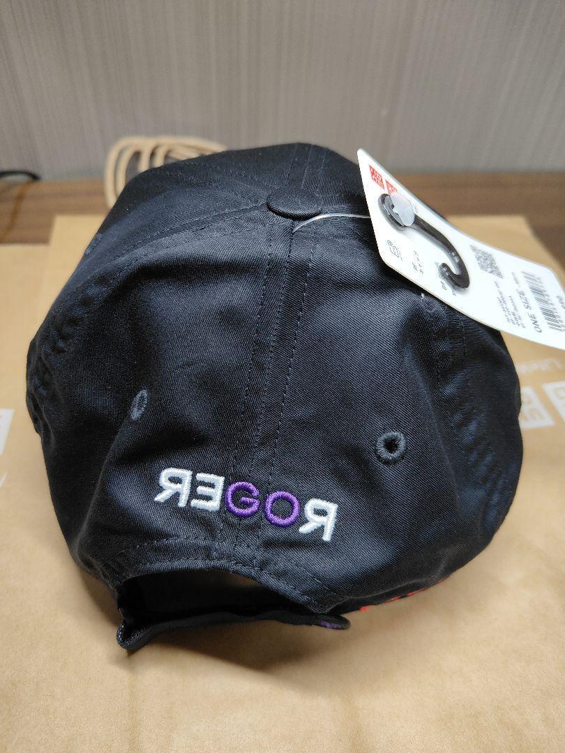 Casquette Roger Federer RF Uniqlo Noir Violet - Officielle, Neuve étiquetée, Taille Unique