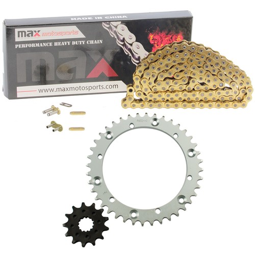 Gold Drive Chain And Sprockets Kit for Yamaha Raptor 660R YFM660R 2001