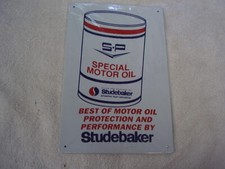 Studebaker Special Motor Oil S-p  Metal Sign