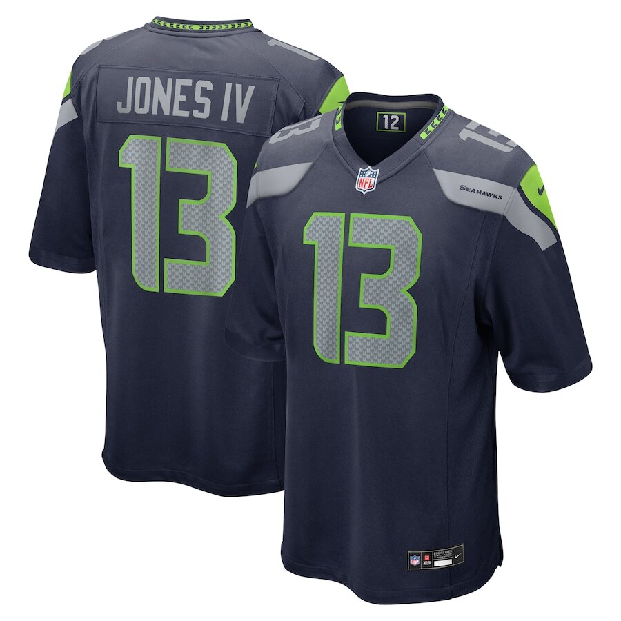 Seattle Seahawks Ernest Jones IV #13 Nike Navy 2025 Official NFL