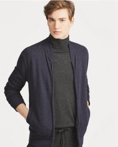 ralph lauren navy bomber jacket