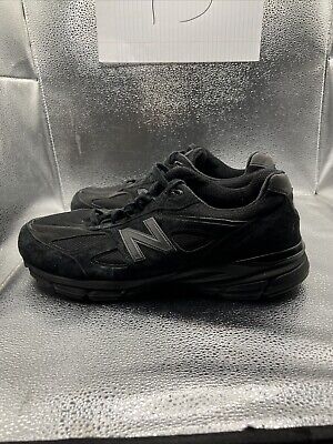 靴 26.5 New Balance M990BB4 V4 Black Men's New Balance M990BB4 Running Shoes Black/Black Leather