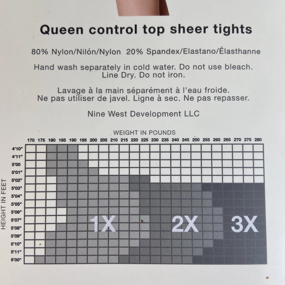 Pantimedias Anne Klein Pulidas Negro Transparente Queen 1X Control Top Puntera Reforzada Foto 3 de 4