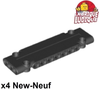 LEGO Technic 4x Panel Schild Plate Schild 3x11x1 Schwarz/Schwarz 15458 Neu