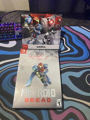 Metroid Dread Special Edition Nintendo Switch + Amiibo 2 Pack Bundle - In Hand