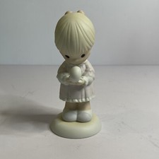 Precious Moments 1990 Figurine Girl "Always In His Care   524522
