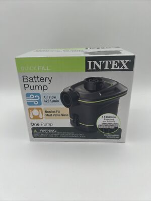 Air Pump lNTEX Quick-Fill Battery Operated Portable NOW Reduced $1.00